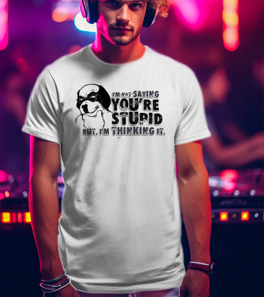 Big Dog I'm Smiling You're Stupid Thinking It Wile E Coyote Oversized T-Shirt