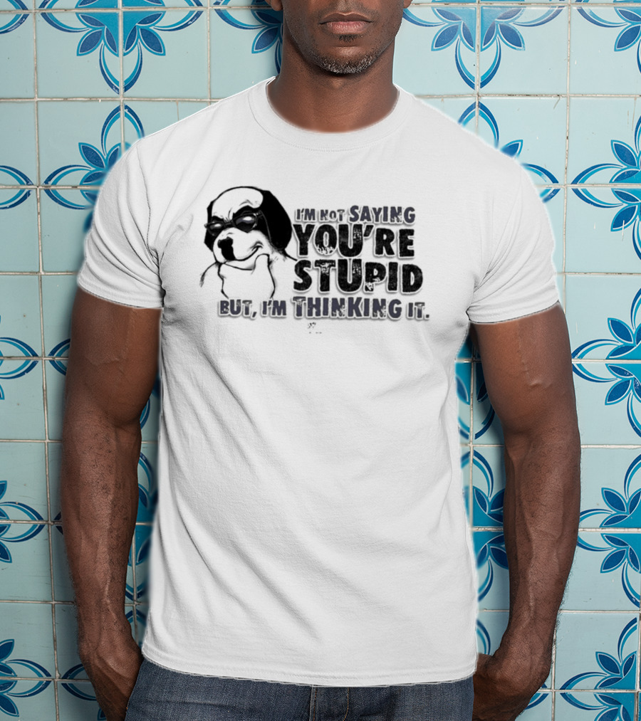 Big Dog I'm Smiling You're Stupid Thinking It Wile E Coyote Oversized T-Shirt