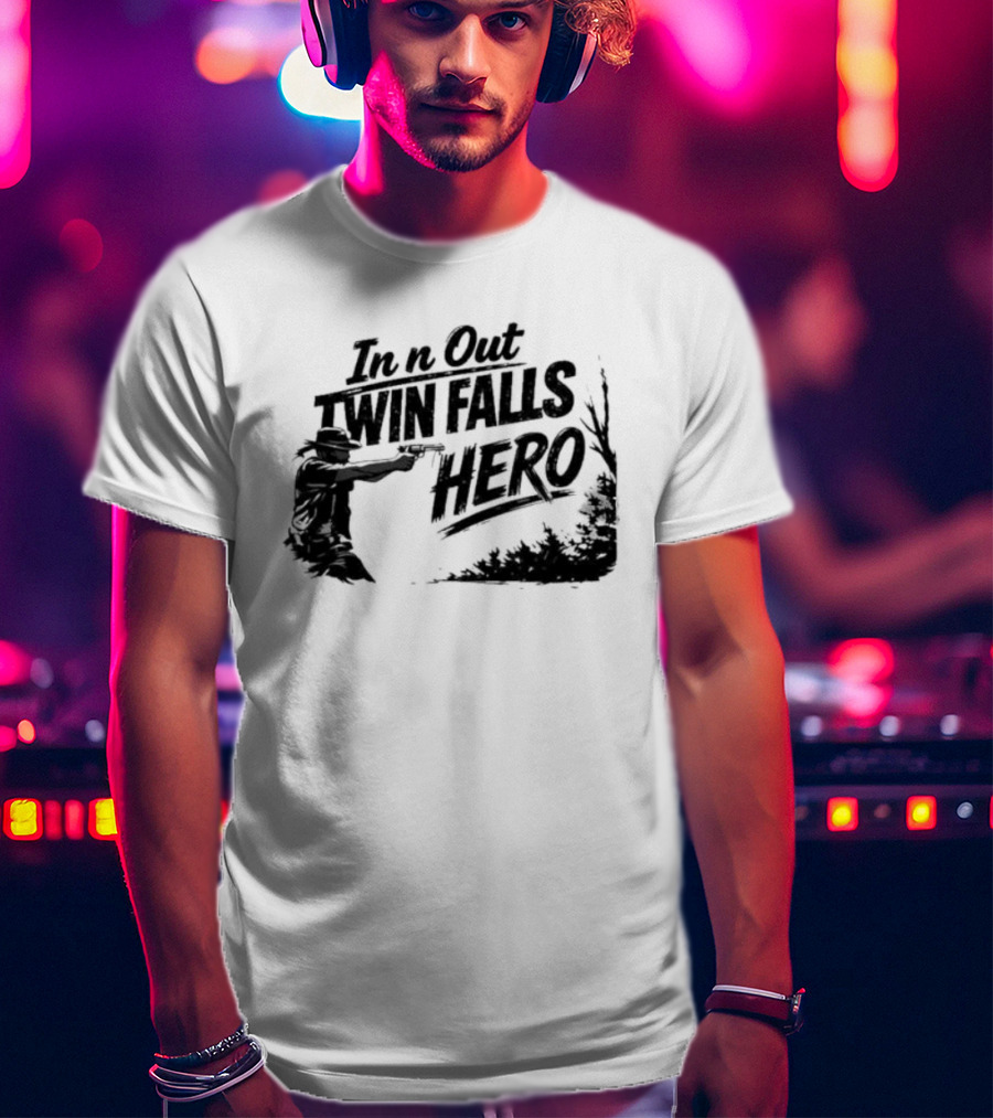 In N Out Twin Falls Hero Jordan Salinas Idaho T-Shirt