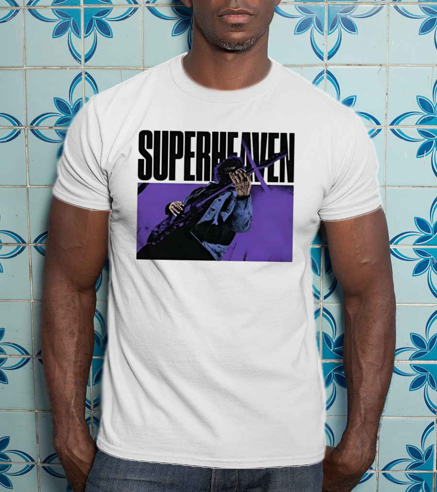 Superheaven Guitarist Performance Alternative Rock Purple Aesthetic T-Shirt