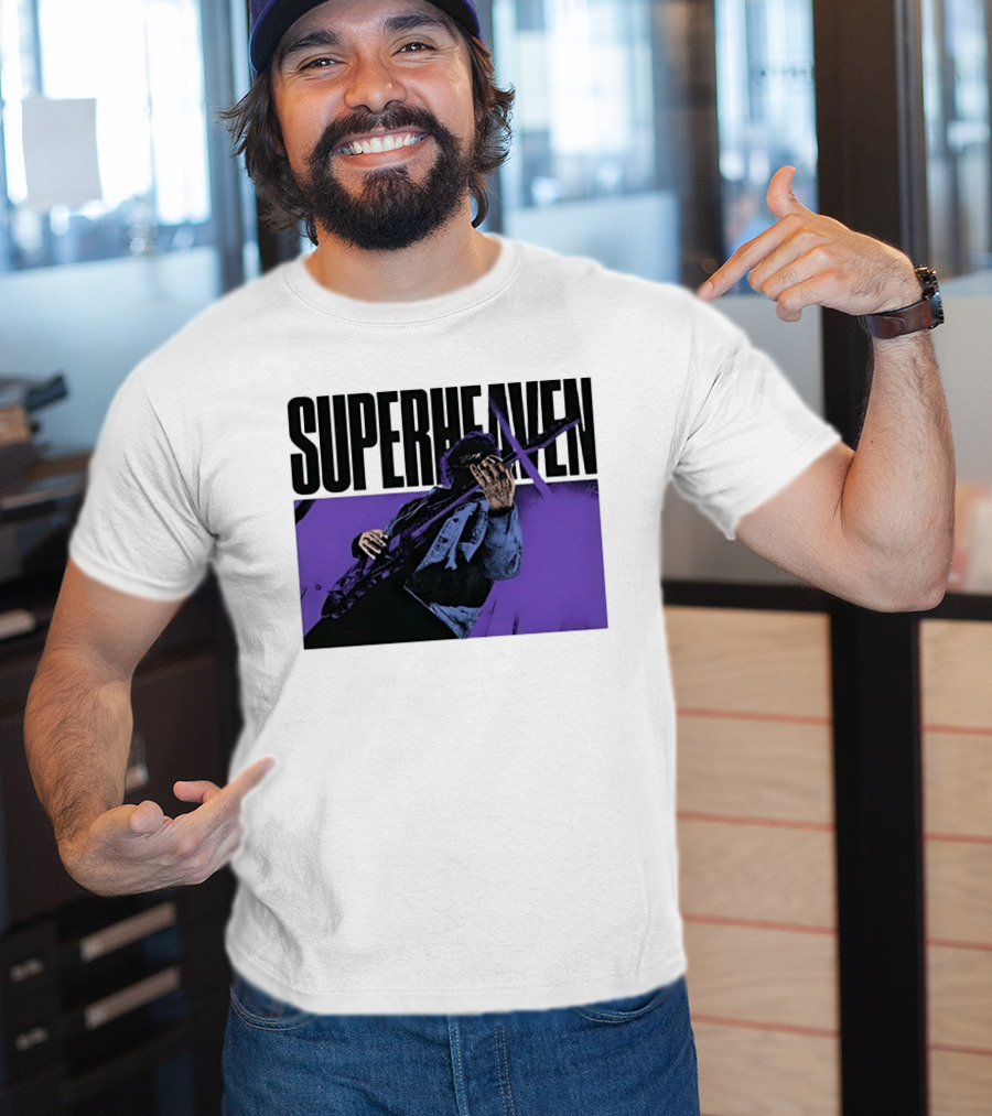 Superheaven Guitarist Performance Alternative Rock Purple Aesthetic T-Shirt