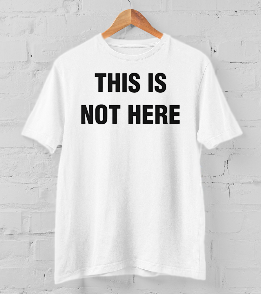 This Is Not Here Yoko Ono Conceptual T-Shirt