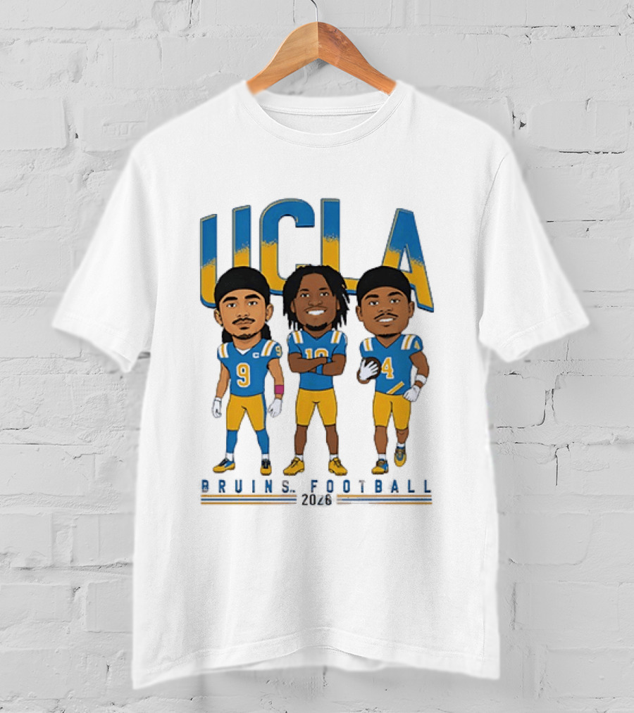 UCLA Bruins Football 2026 Players Cartoon Characters T-Shirt