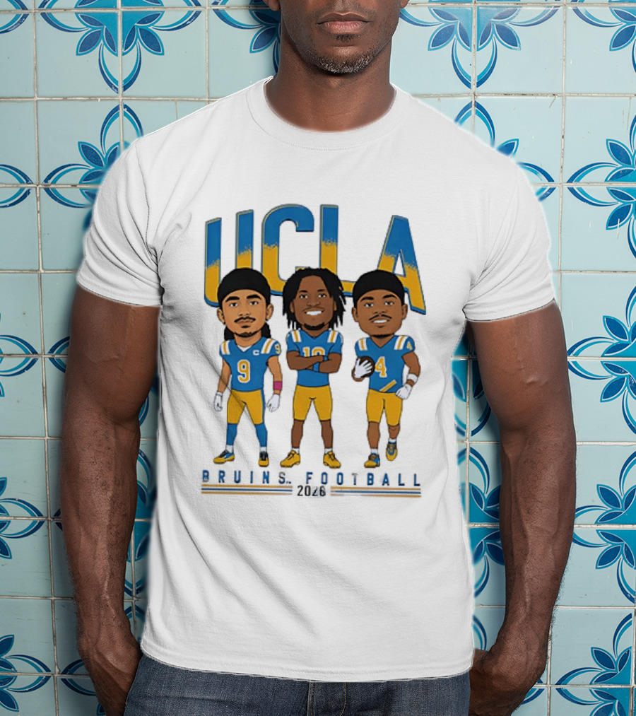 UCLA Bruins Football 2026 Players Cartoon Characters T-Shirt