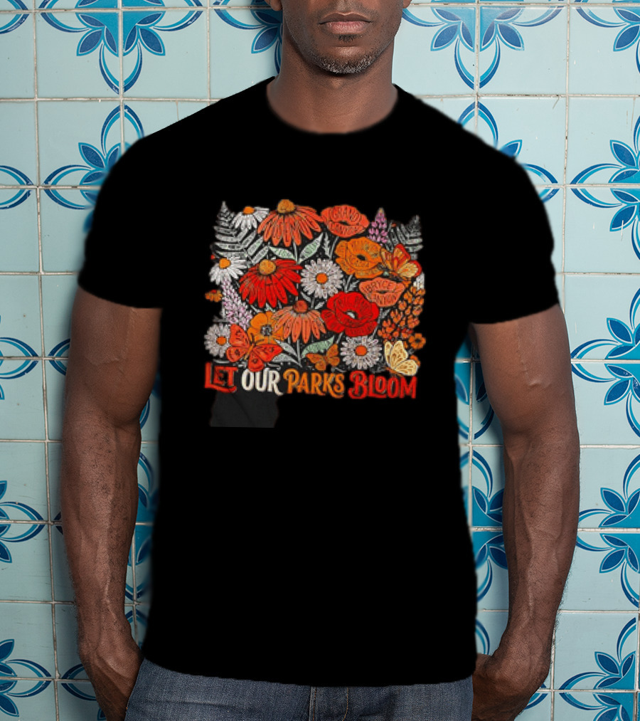 Let Our Parks Bloom Wildflower 63 National Parks T-Shirt