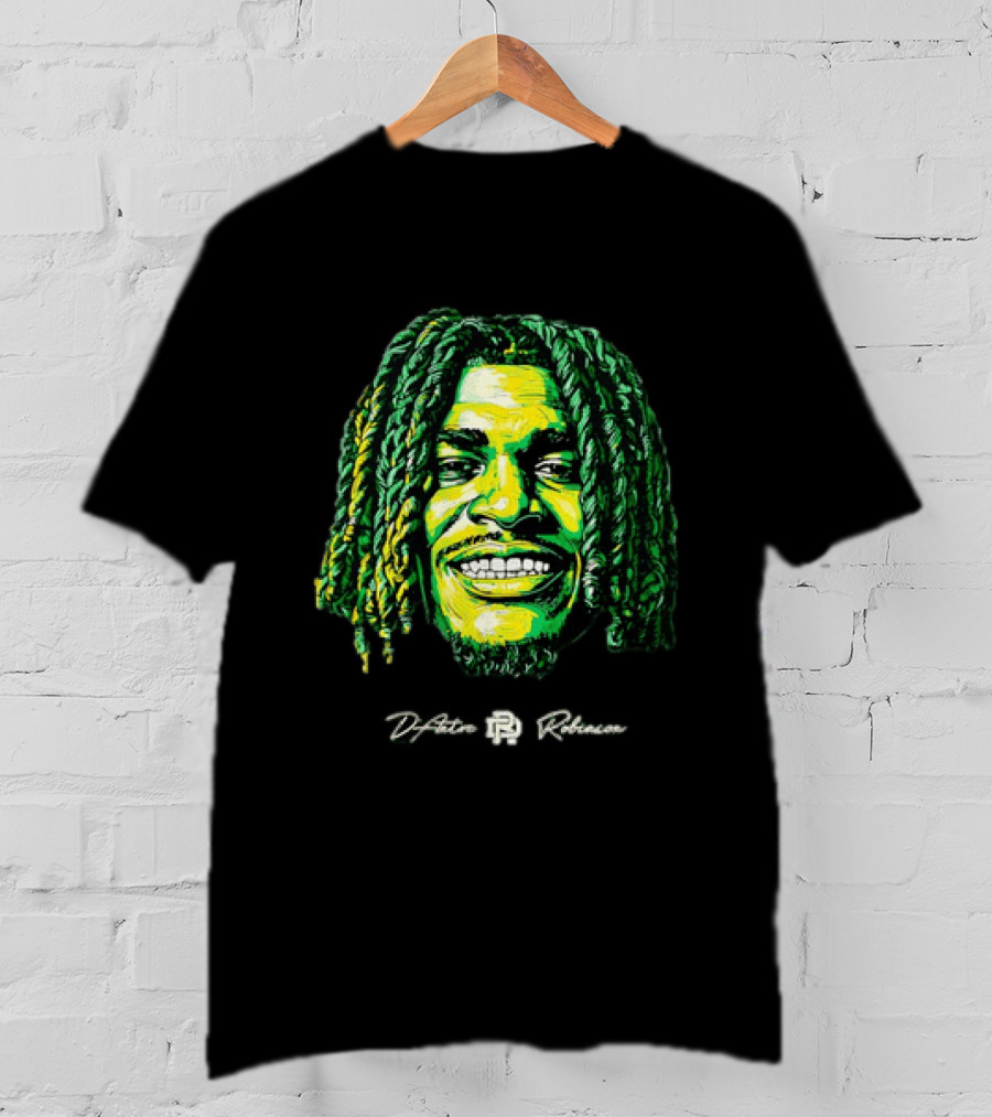 D’Antre Robinson Oregon Ducks NCAA Football Big Head T-Shirt