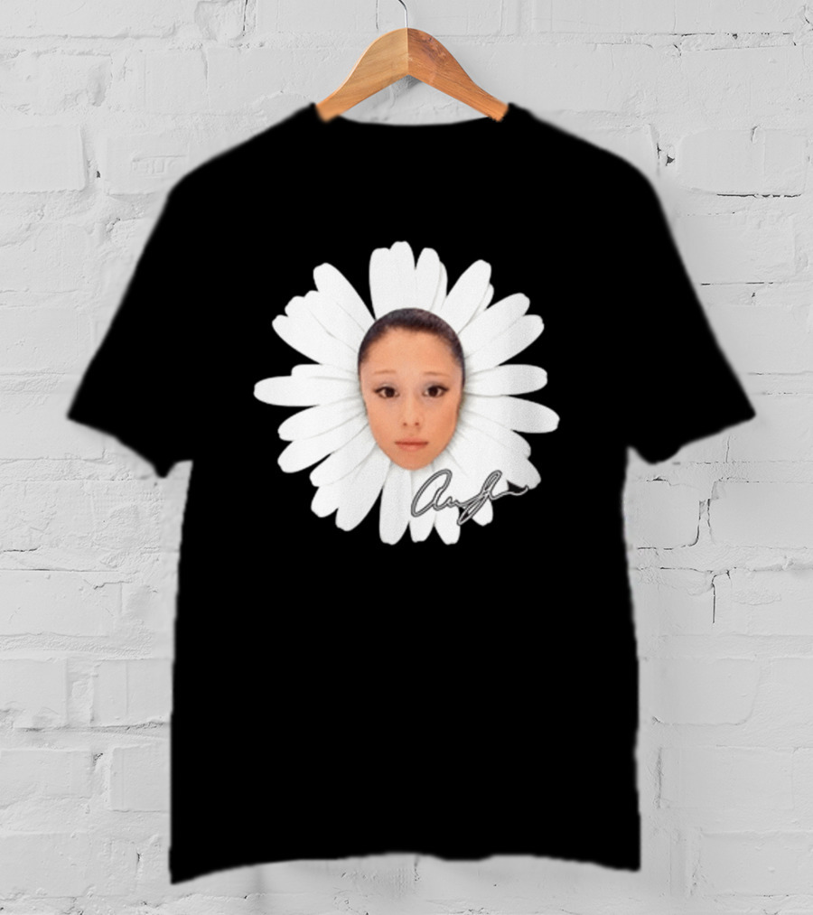 Ariana Petal Daisy Meme Face Cute Signature T-Shirt