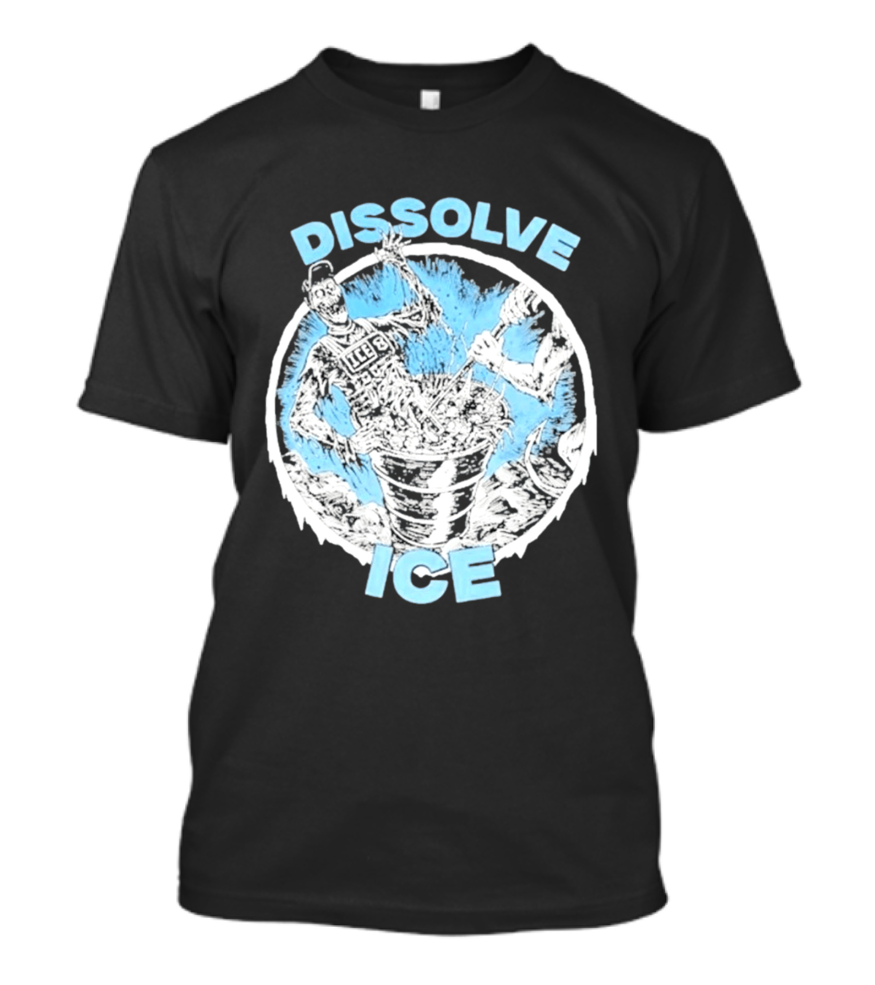 Dissolve Ice Undead Horror Bucket Stirring 2026 T-Shirt