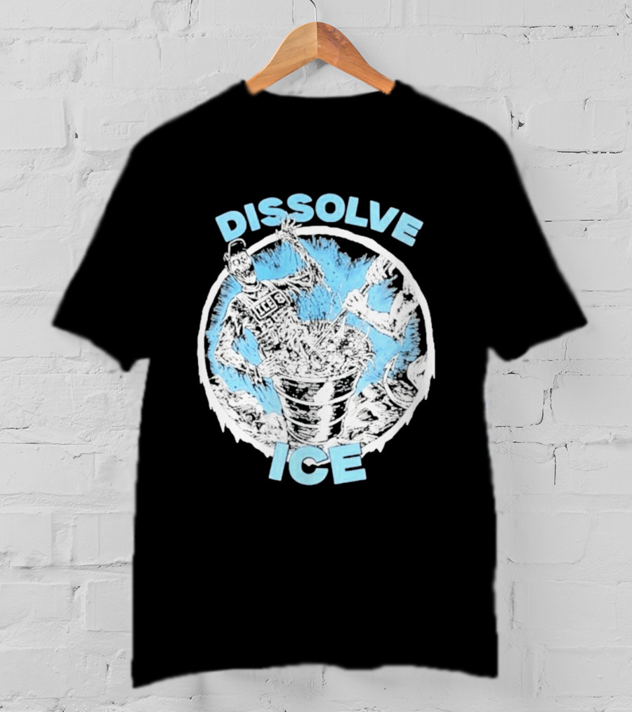 Dissolve Ice Undead Horror Bucket Stirring 2026 T-Shirt