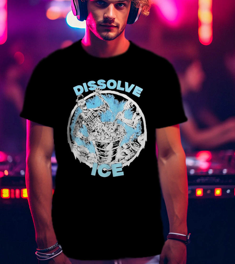Dissolve Ice Undead Horror Bucket Stirring 2026 T-Shirt