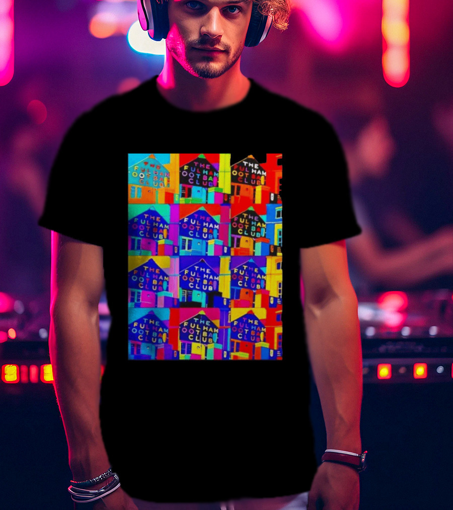 The Fulham Football Club Pop Art Craven Cottage T-Shirt