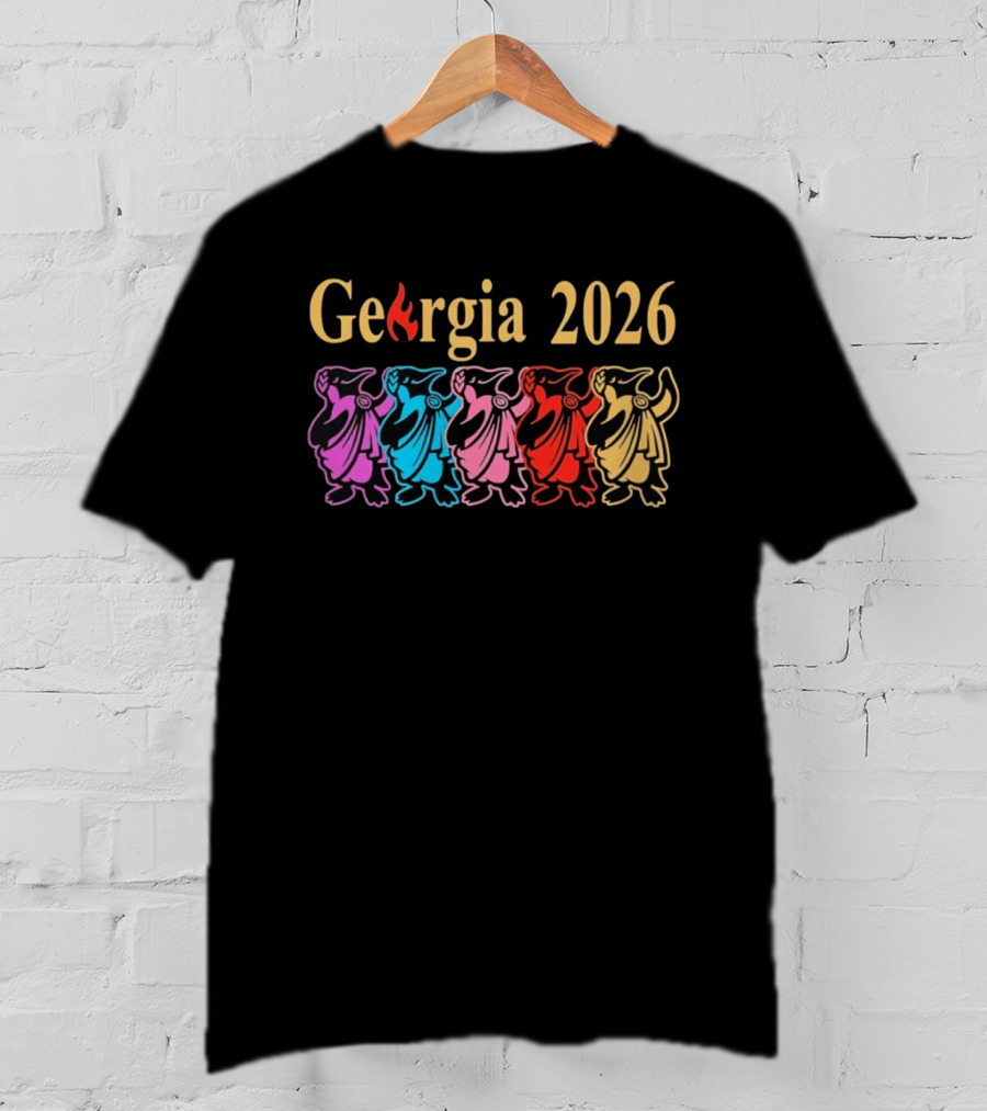 Georgia 2026 Colorful Penguin Lineup T-Shirt