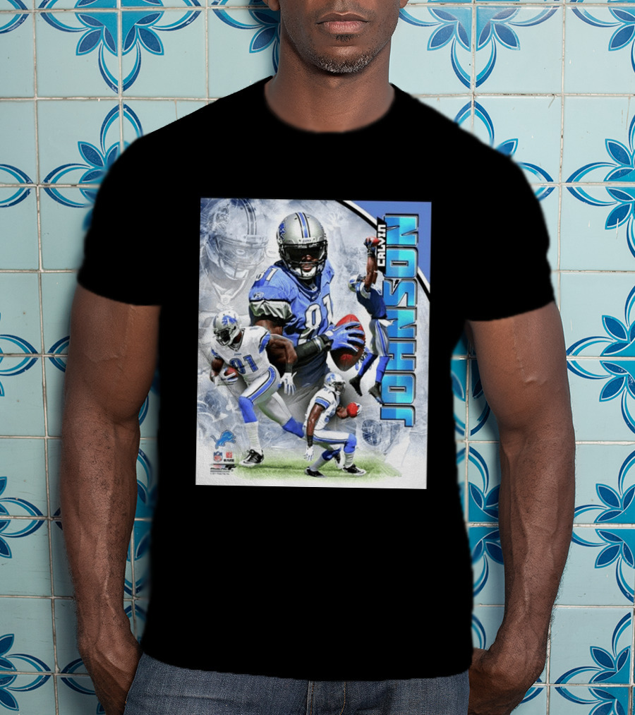 Calvin Johnson Detroit Lions NFL Football Superstar T-Shirt