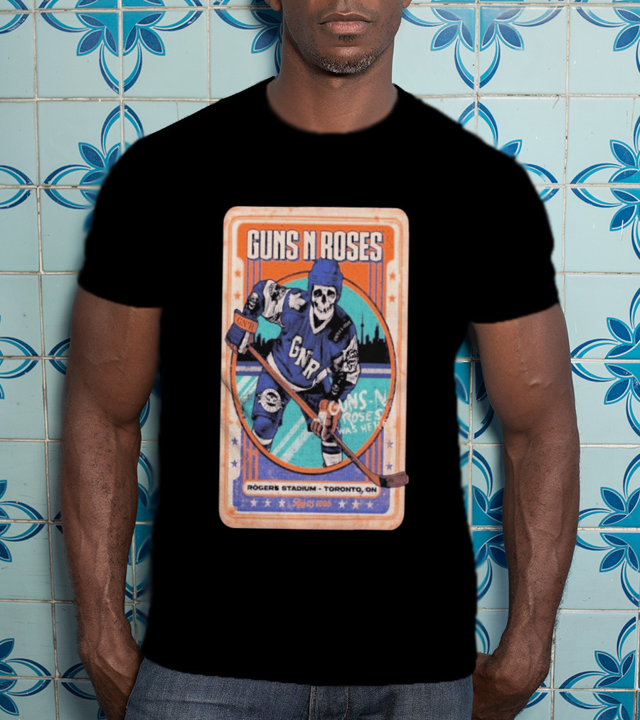 Guns N Roses Rogers Stadium Toronto ON 08 05 2026 Hockey Skeleton T-Shirt