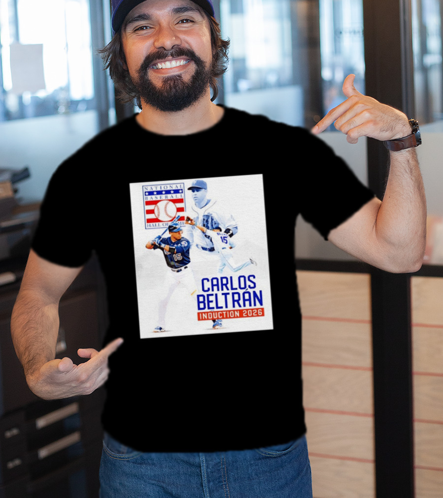 Carlos Beltran National Baseball Hall Of Fame Induction 2026 T-Shirt