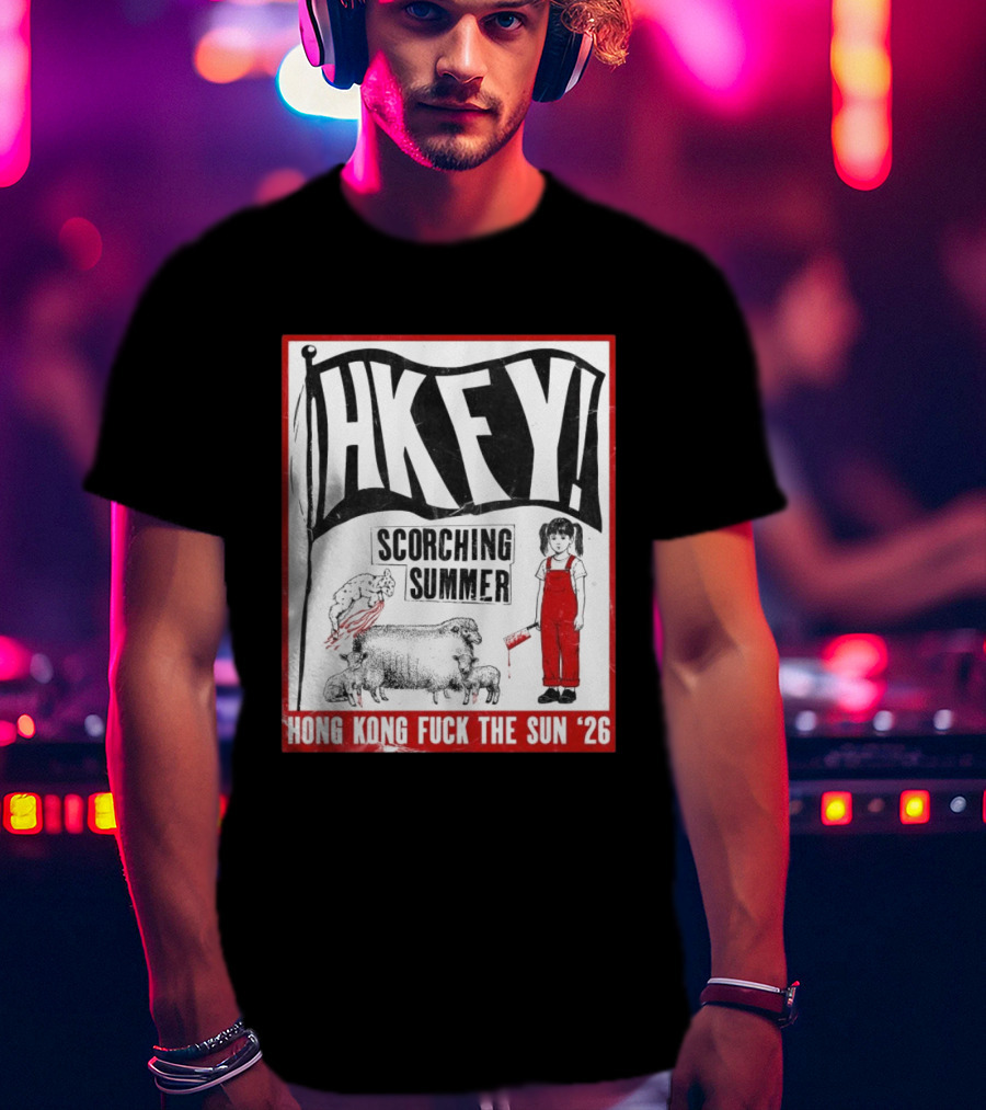 HKFY Scorching Summer Hong Kong Fuck The Sun 26 With Girl In Red Overalls And Sheep T-Shirt