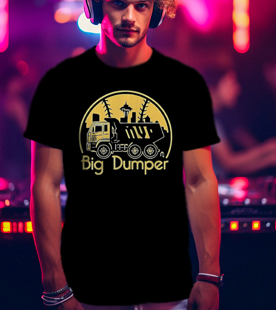 Big Dumper Cal Raleigh Seattle Skyline Truck Mvp T-Shirt