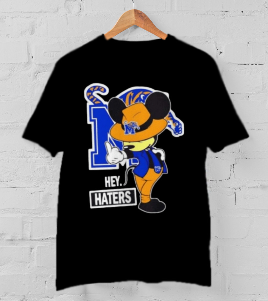 Mickey Hey Haters Memphis Tigers Football Fan T-Shirt