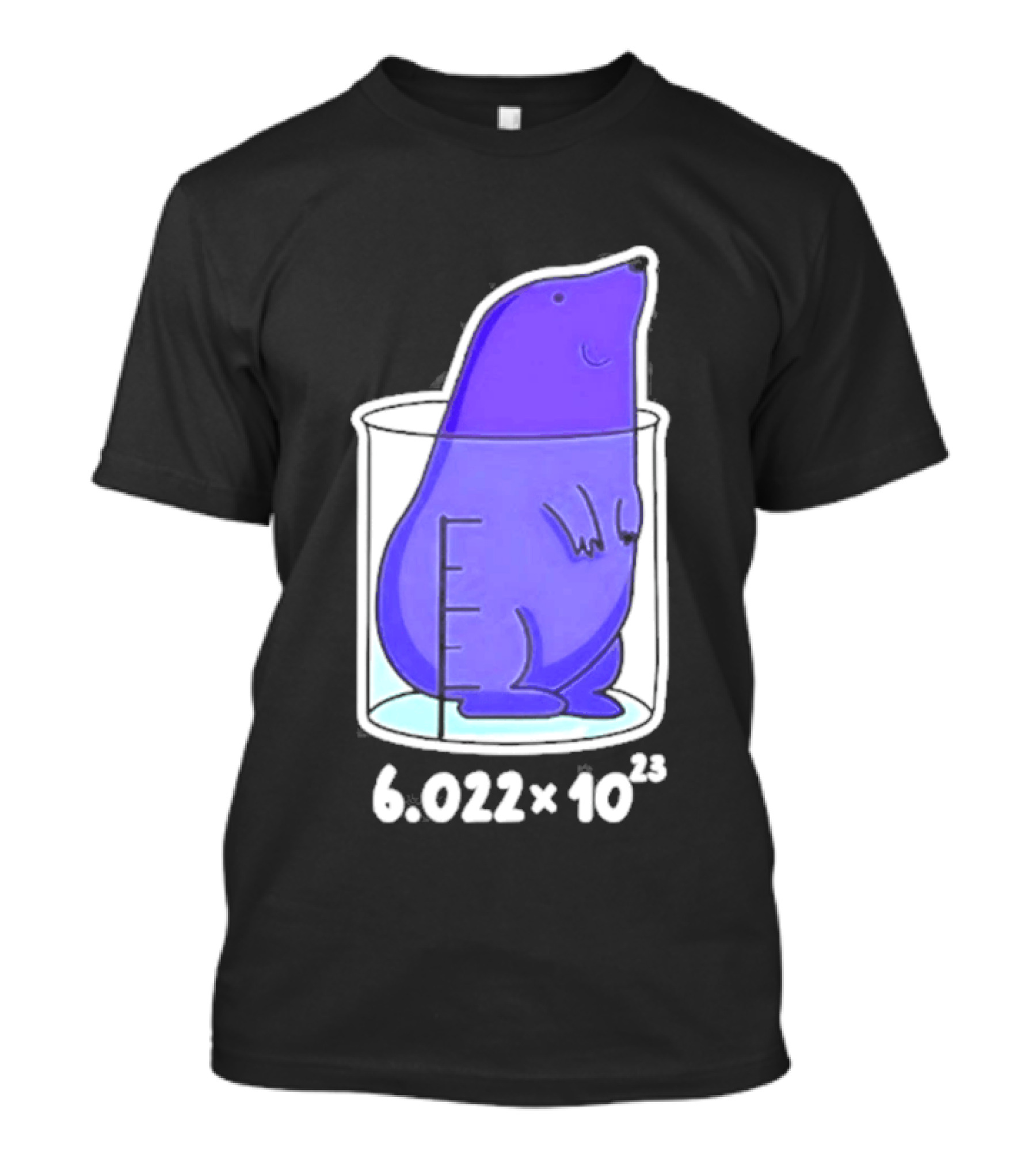 Mole 6.022 X 10²³ Avogadro Chemistry Beaker T-Shirt