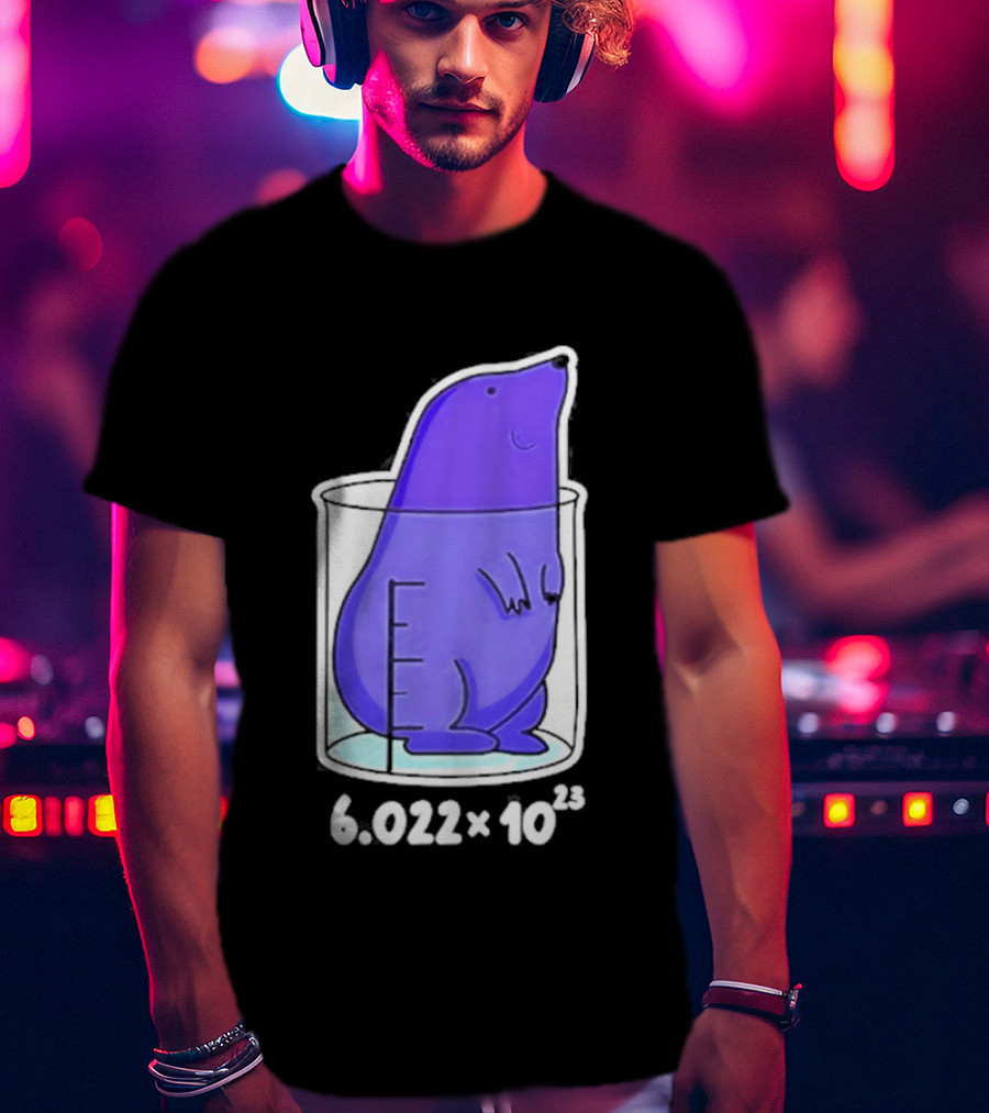 Mole 6.022 X 10²³ Avogadro Chemistry Beaker T-Shirt
