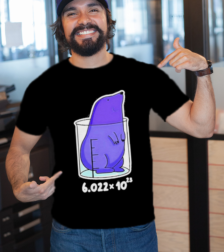 Mole 6.022 X 10²³ Avogadro Chemistry Beaker T-Shirt