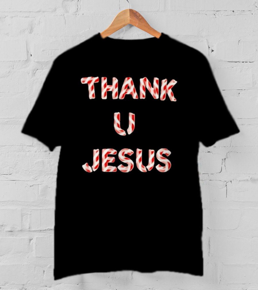 Original Daydrian Harding Thank U Jesus Candy Cane T-Shirt