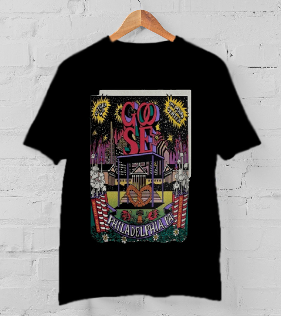 Goose Philadelphia Pa October 4 2025 Td Pavilion At The Mann Concert Event T-Shirt