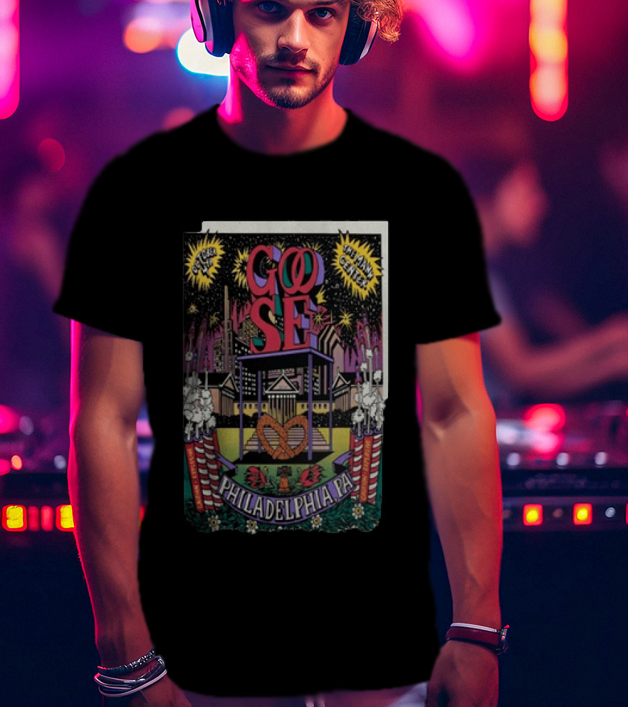 Goose Philadelphia Pa October 4 2025 Td Pavilion At The Mann Concert Event T-Shirt