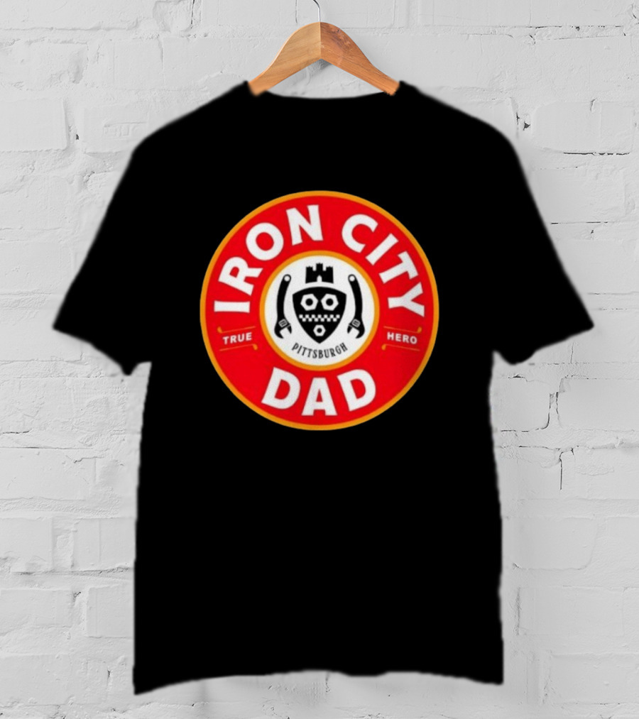 Iron City Dad Pittsburgh True Hero Circle T-Shirt