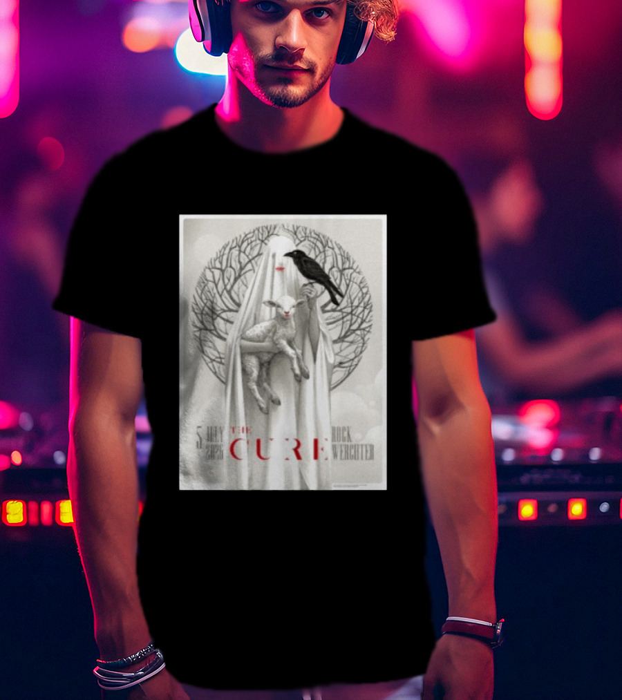 5 July 2026 The Cure Rock Werchter Raven And Lamb T-Shirt