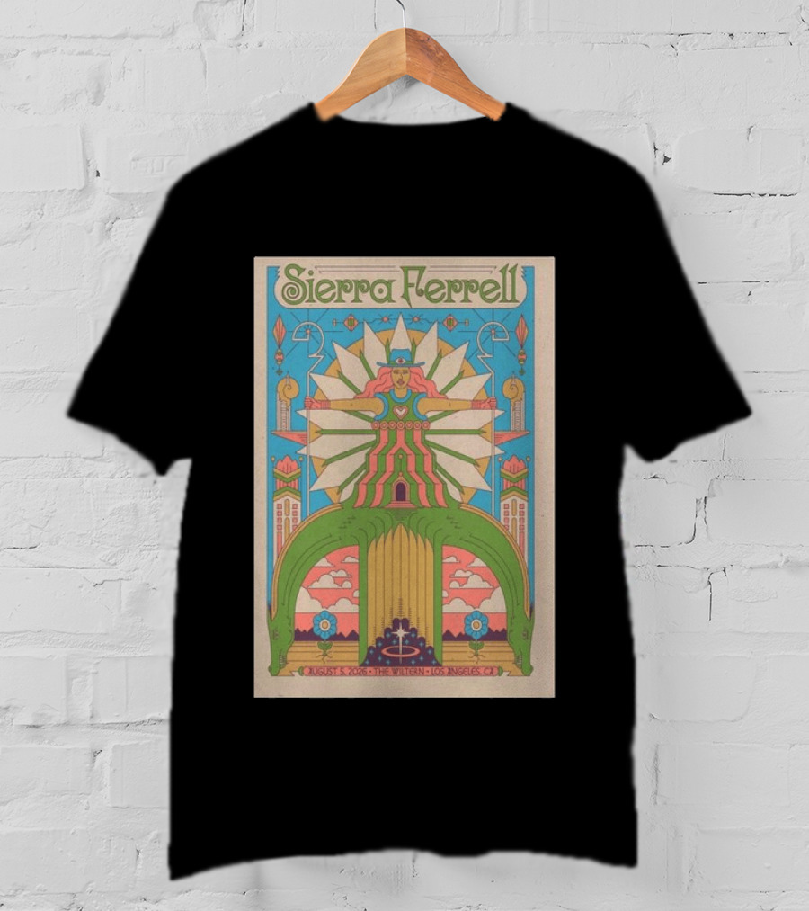 Sierra Ferrell August 5 2026 The Wiltern Los Angeles CA Psychedelic T-Shirt