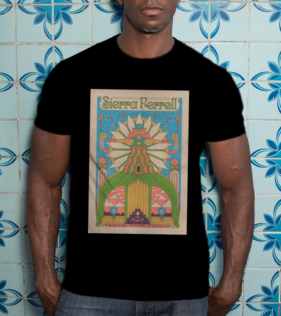 Sierra Ferrell August 5 2026 The Wiltern Los Angeles CA Psychedelic Tour T-Shirt