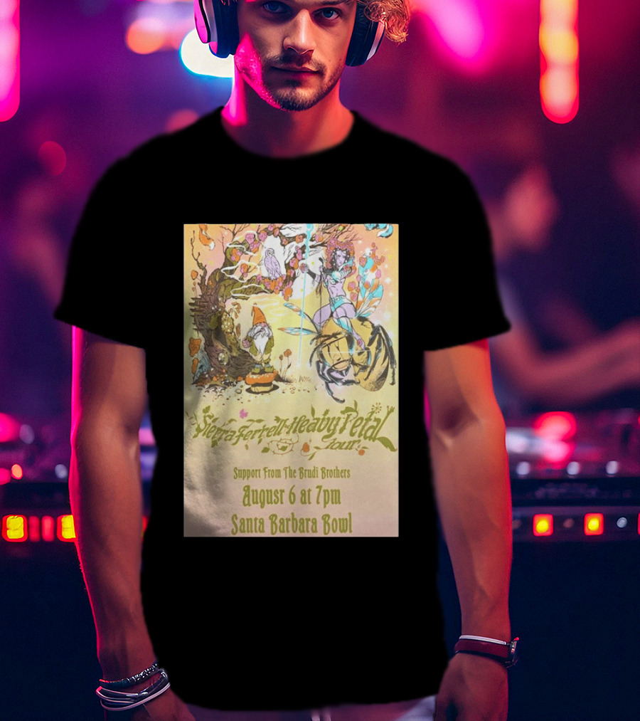 Sierra Ferrell Heavy Petal Tour Brudi Brothers Support August 6 Santa Barbara Bowl T-Shirt