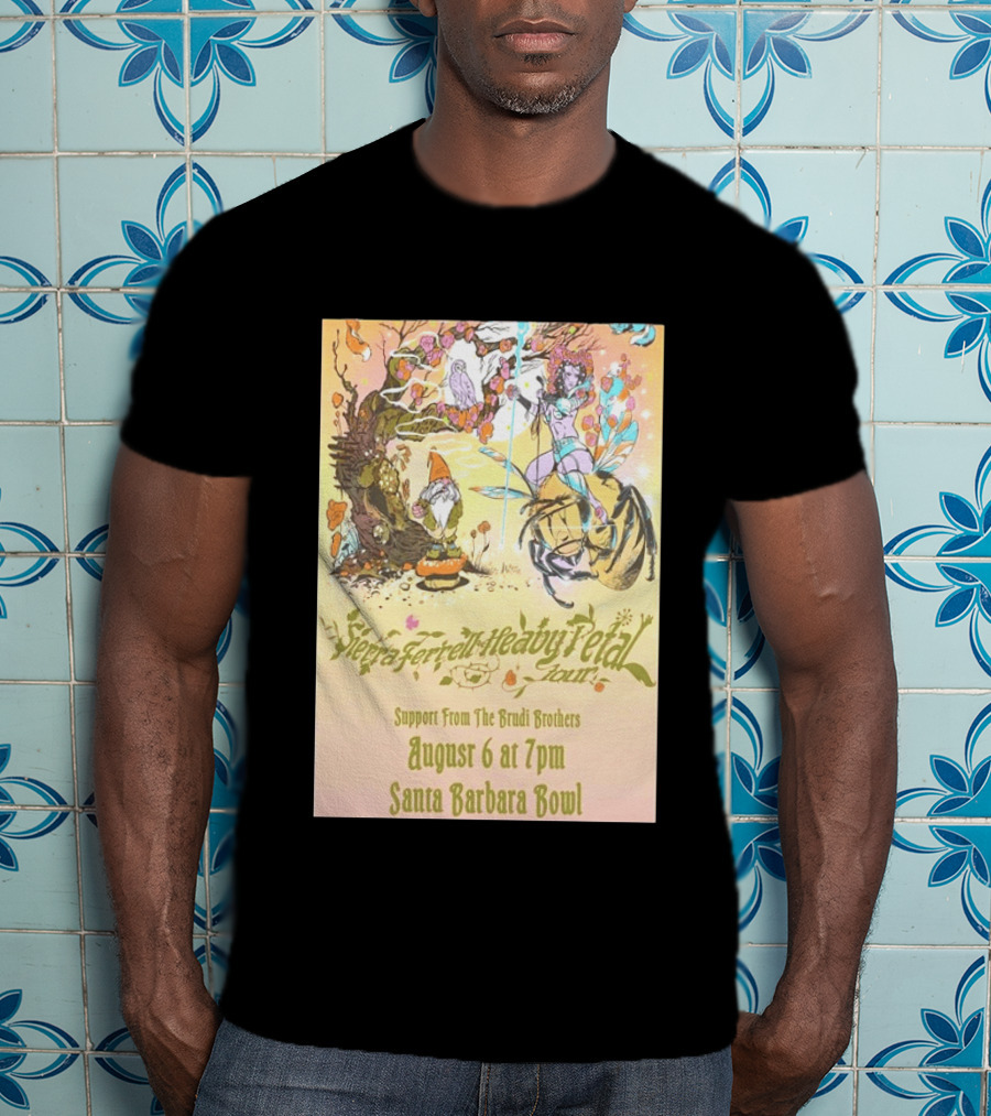 Sierra Ferrell Heavy Petal Tour Brudi Brothers Support August 6 Santa Barbara Bowl T-Shirt