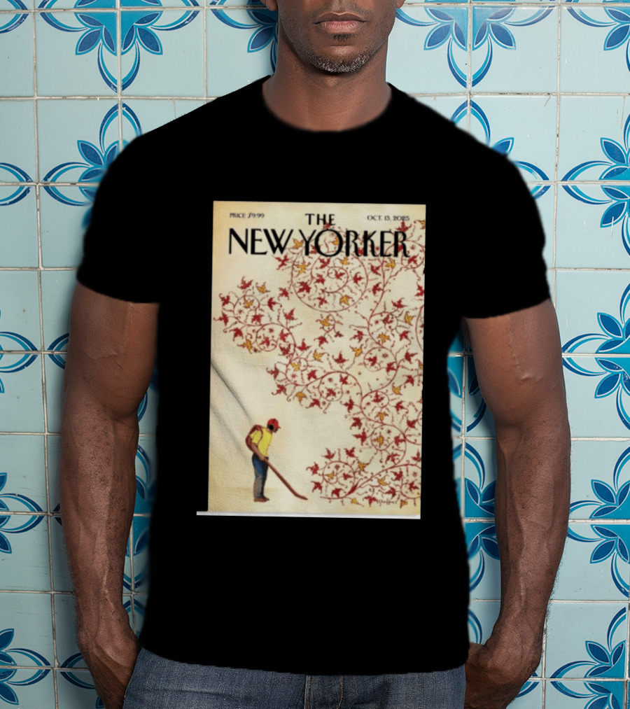 The New Yorker October 13 2025 Brian Stauffer Winds Of Change Vintage Cover T-Shirt