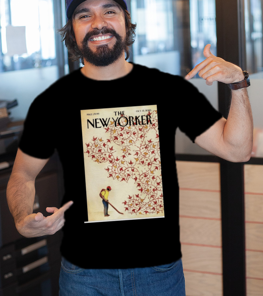 The New Yorker October 13 2025 Brian Stauffer Winds Of Change Vintage Cover T-Shirt