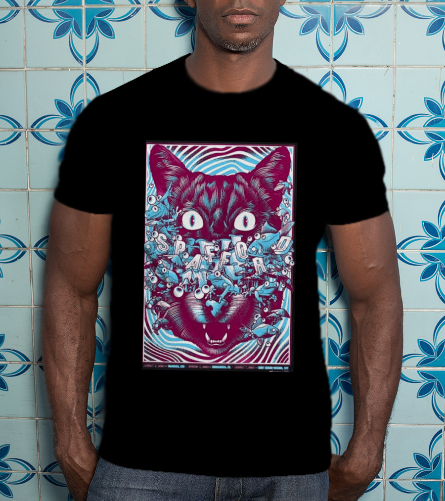 Spafford Richmond Virginia Tour Aug 6 2026 Cat Eyes And Fish T-Shirt