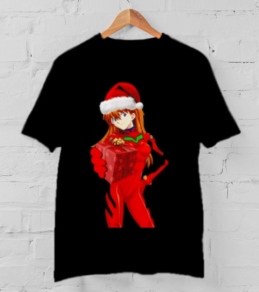 Asuka Christmas Present Neon Genesis Evangelion Anime T-Shirt