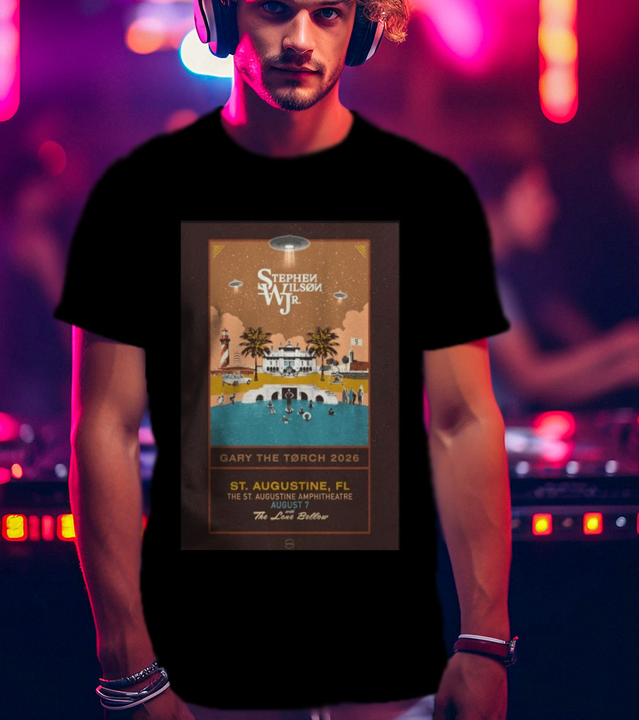 Stephen Wilson Jr St. Augustine Amphitheatre August 7 2026 Gary The Torch The Lone Bellow T-Shirt
