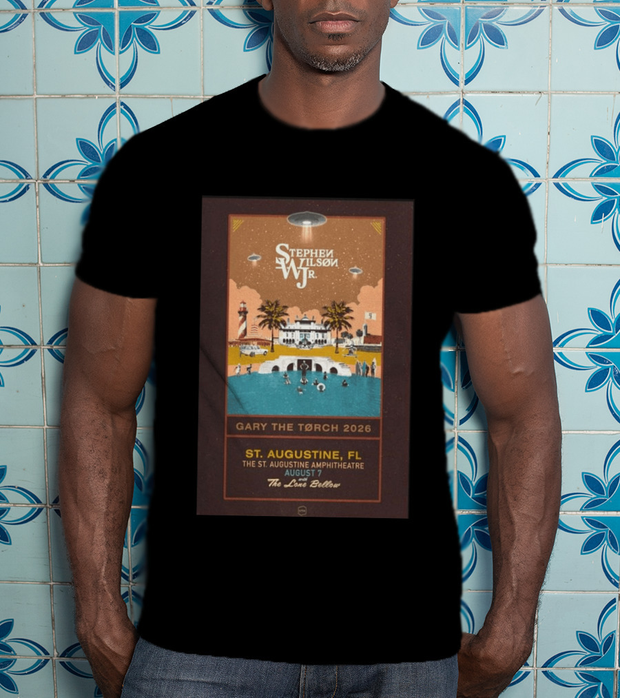 Stephen Wilson Jr St. Augustine Amphitheatre August 7 2026 Gary The Torch The Lone Bellow T-Shirt