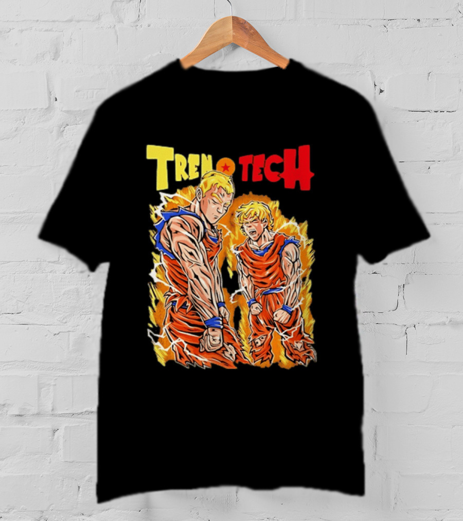 Tren Tech Dragon Ball Z Super Saiyan Goku Transformation Energy Burst T-Shirt