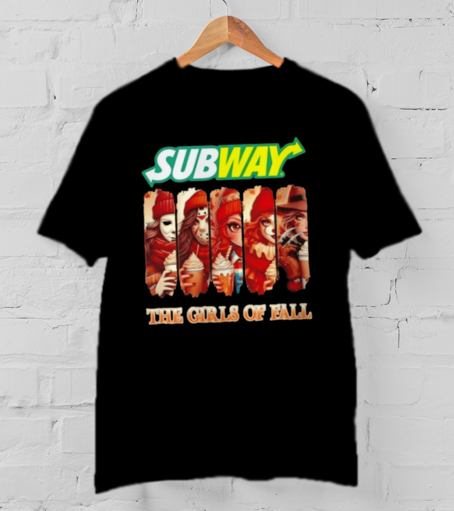 Trendy Subway The Girls Of Fall Cosplay Halloween T-Shirt