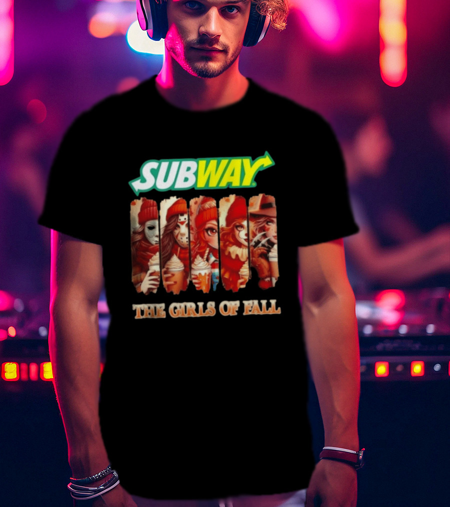 Trendy Subway The Girls Of Fall Cosplay Halloween T-Shirt