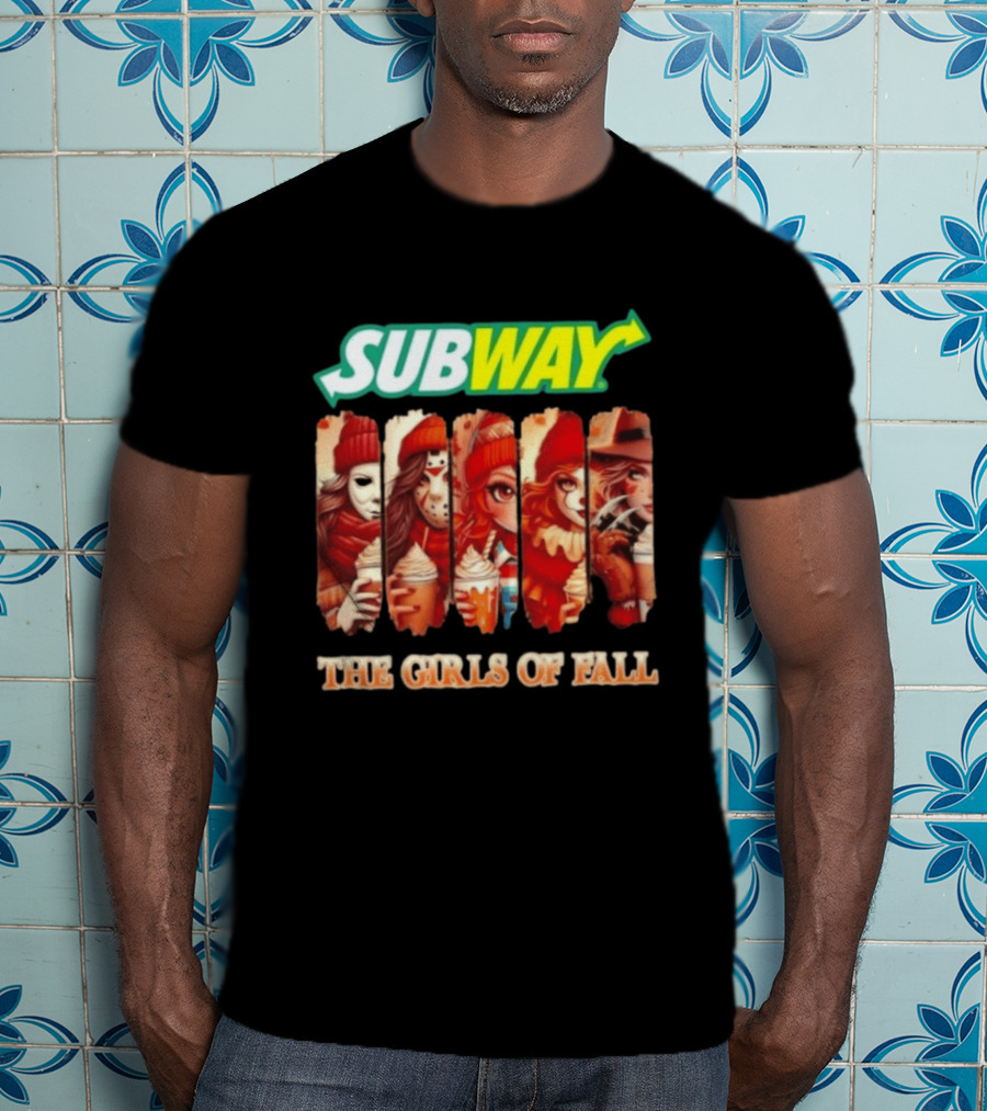 Trendy Subway The Girls Of Fall Cosplay Halloween T-Shirt