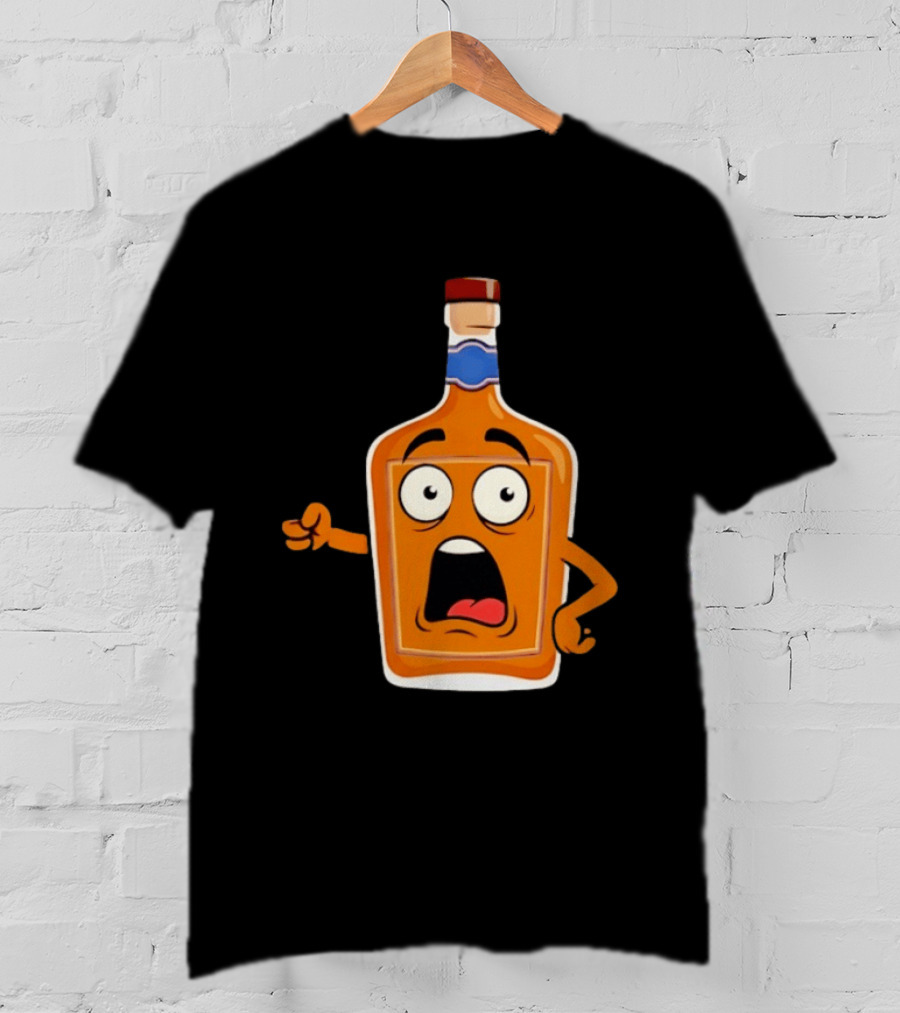 Tears Of The Left Whiskey Funny Cartoon Expression T-Shirt
