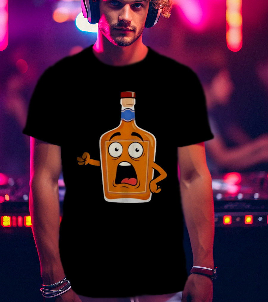 Tears Of The Left Whiskey Funny Cartoon Expression T-Shirt