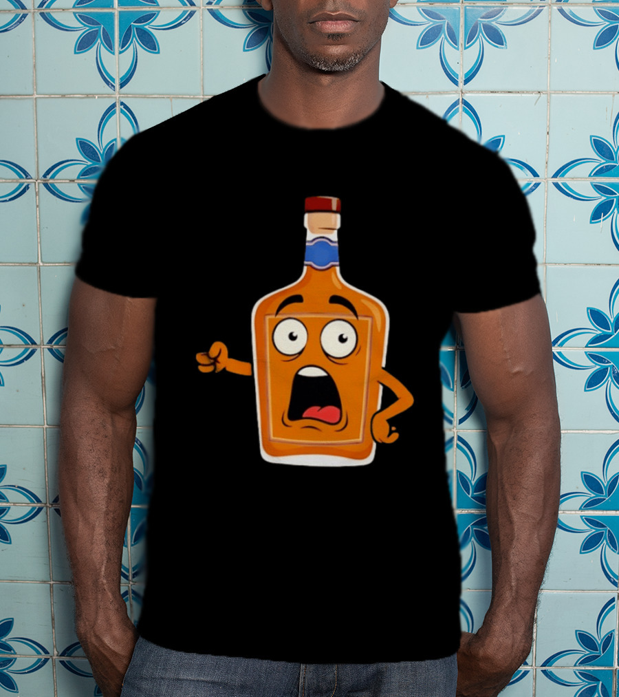 Tears Of The Left Whiskey Funny Cartoon Expression T-Shirt