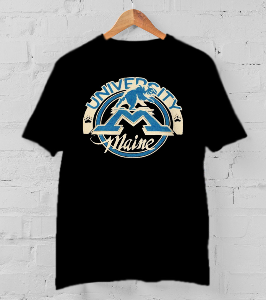 University Of Maine Bear Mascot Circular T-Shirt