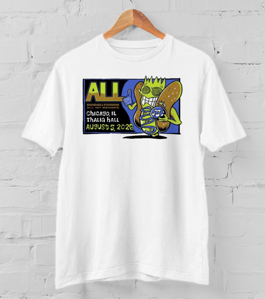 ALL Snodgrass Stevensons Chicago Thalia Hall August 5 2026 T-Shirt