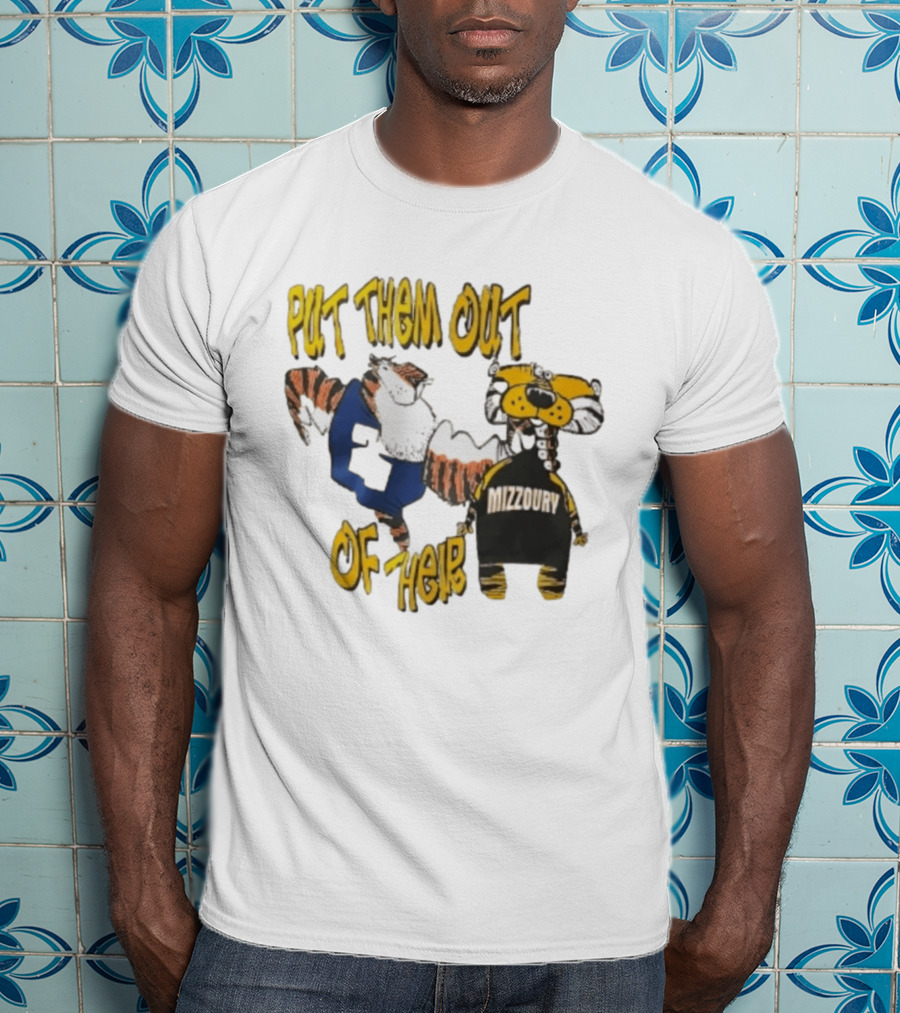 Put Them Out Of Their Mizzoury Auburn Tigers Missouri Tigers T-Shirt